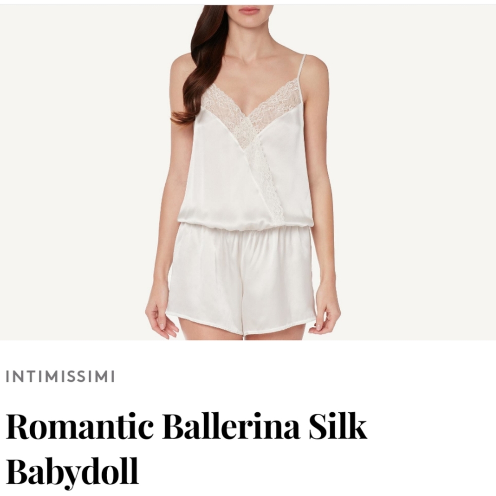 NWT romantic ballerina silk babydoll